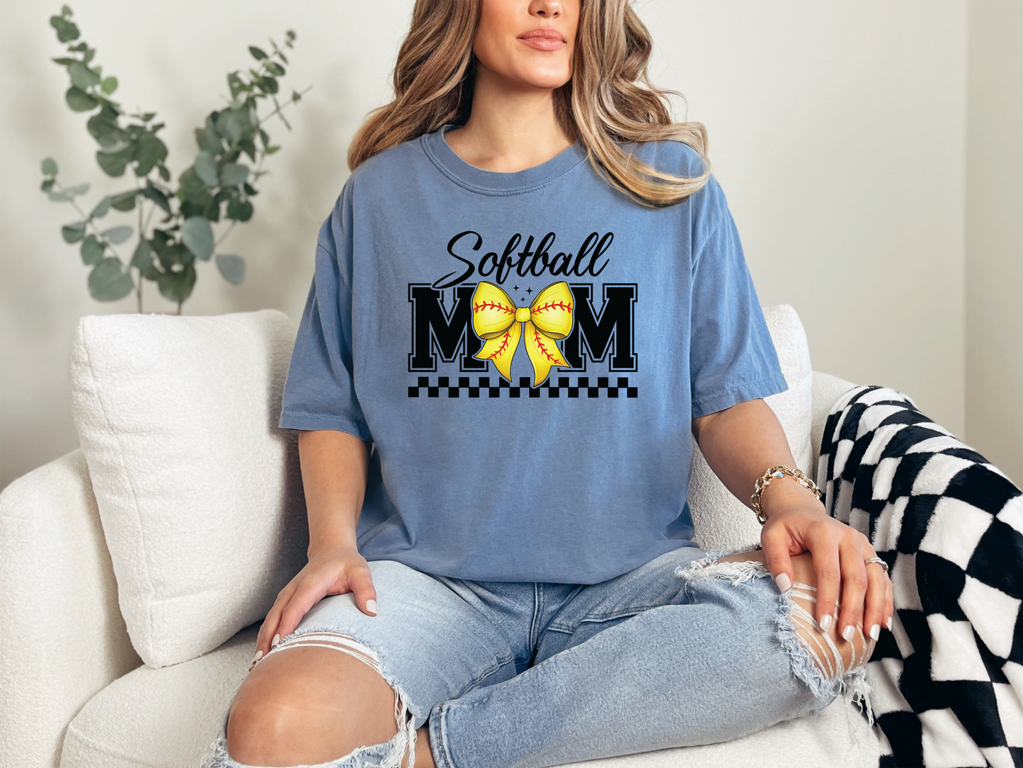 Softball Mama Bow Shirt