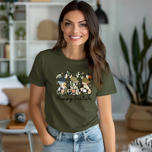 Easter Camo Bunnies Youth Shirt
