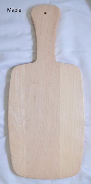 Charcuterie Board with handle 8" x 18" x 3/4"