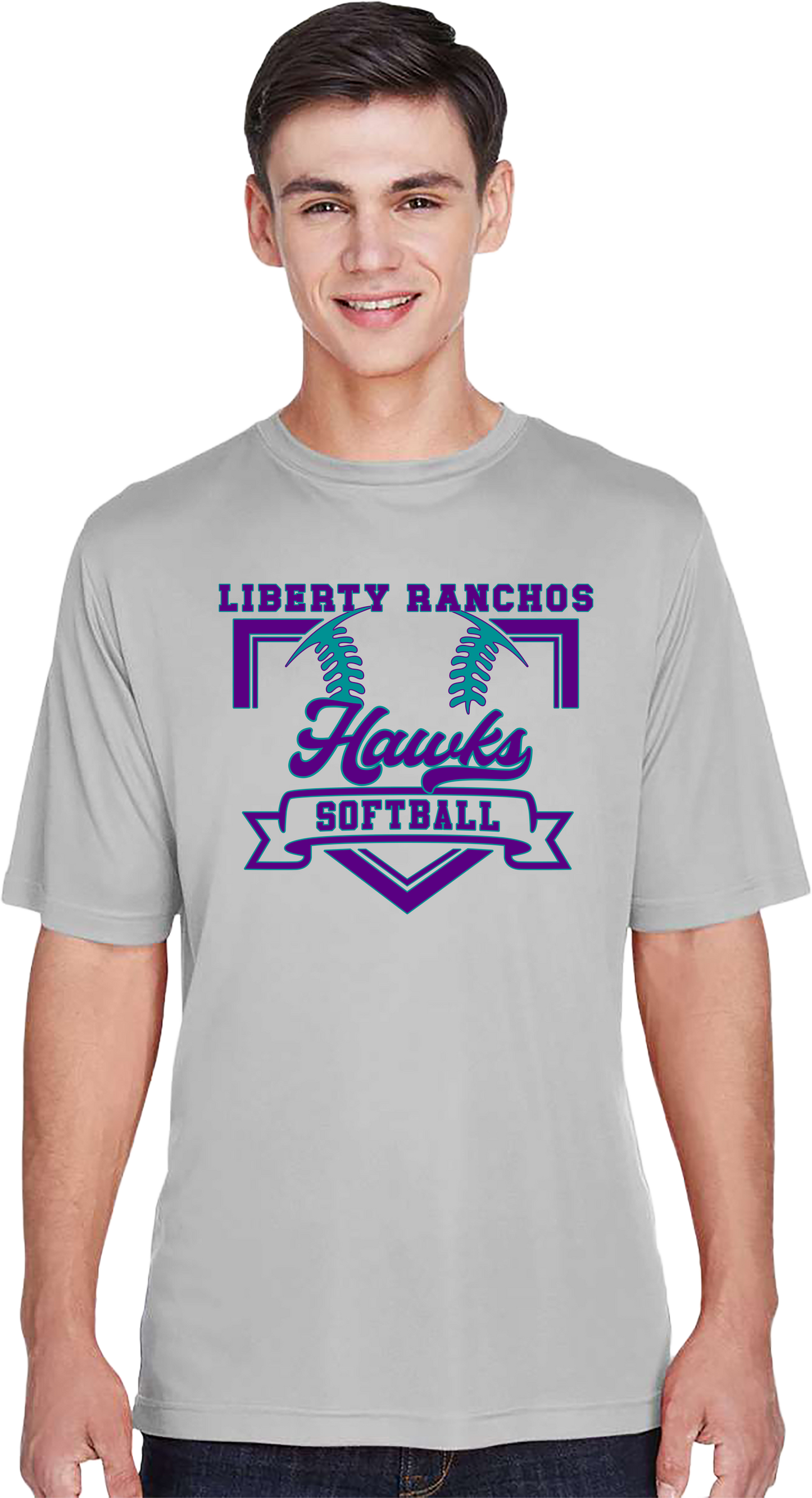 Liberty Ranchos Softball Polyester Performance T-Shirt