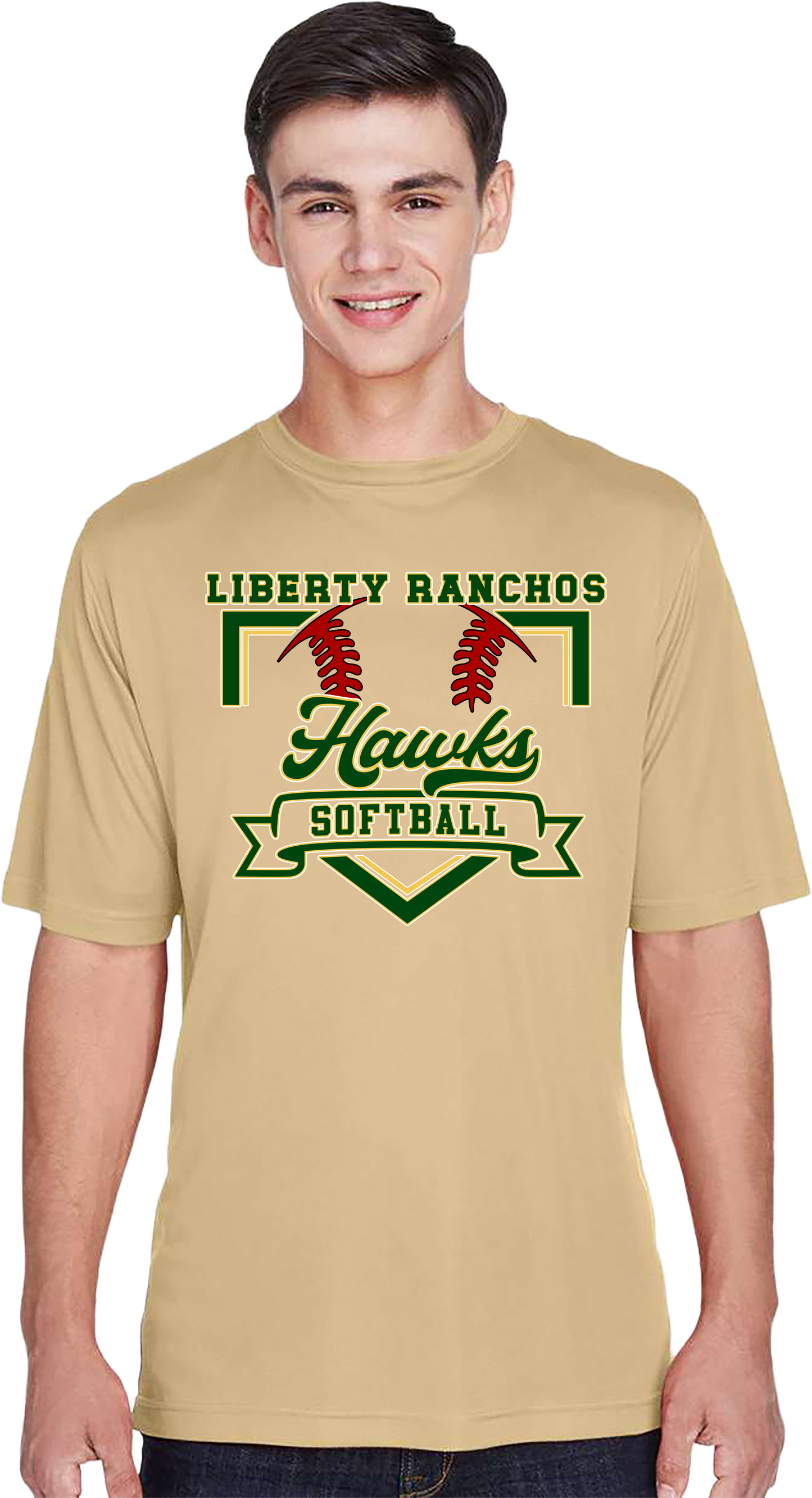 Liberty Ranchos Softball Polyester Performance T-Shirt