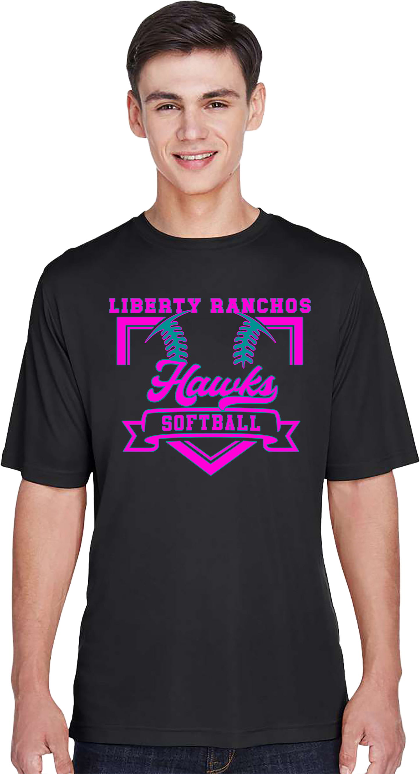 Liberty Ranchos Softball Polyester Performance T-Shirt