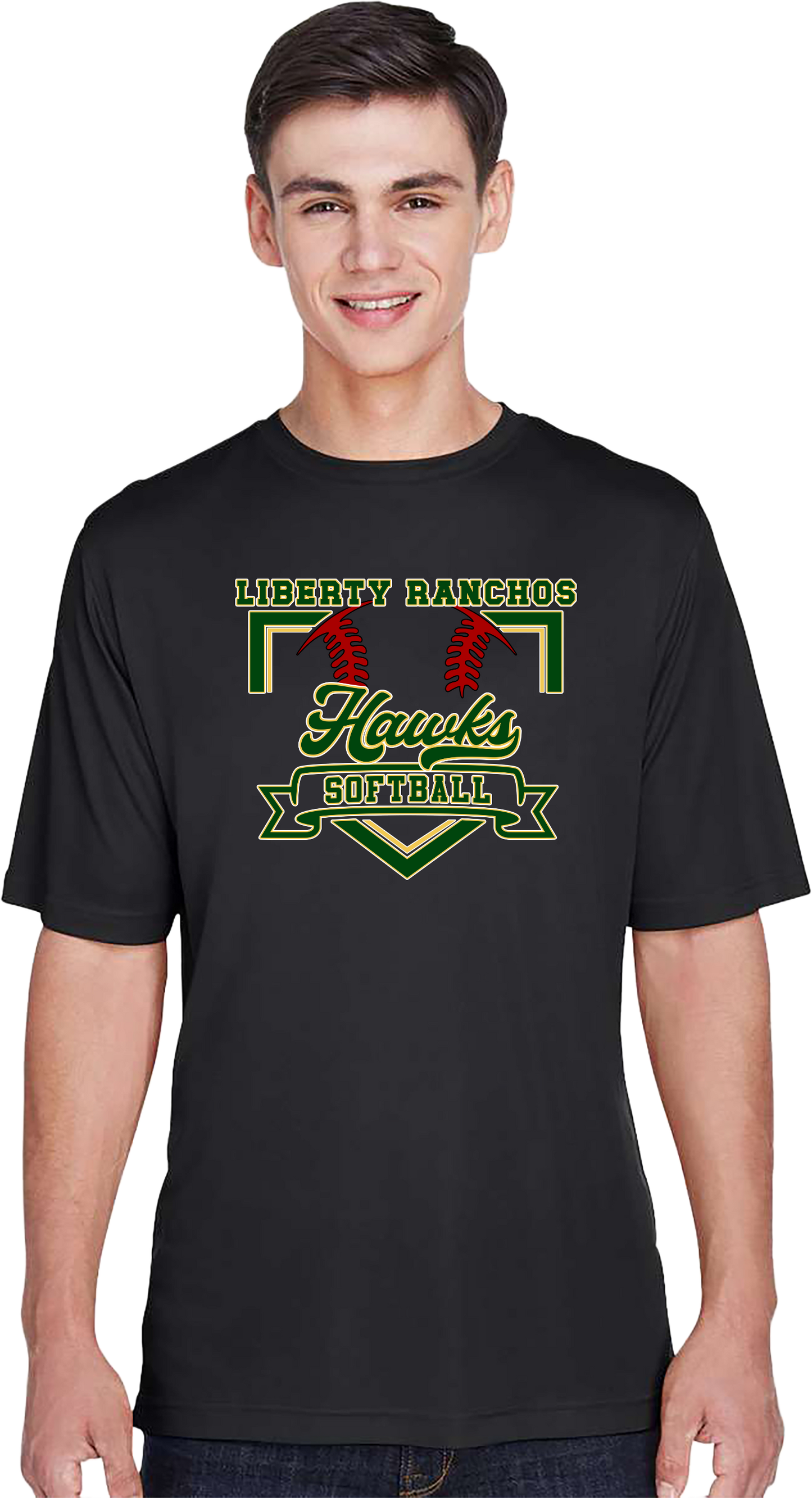 Liberty Ranchos Softball Polyester Performance T-Shirt