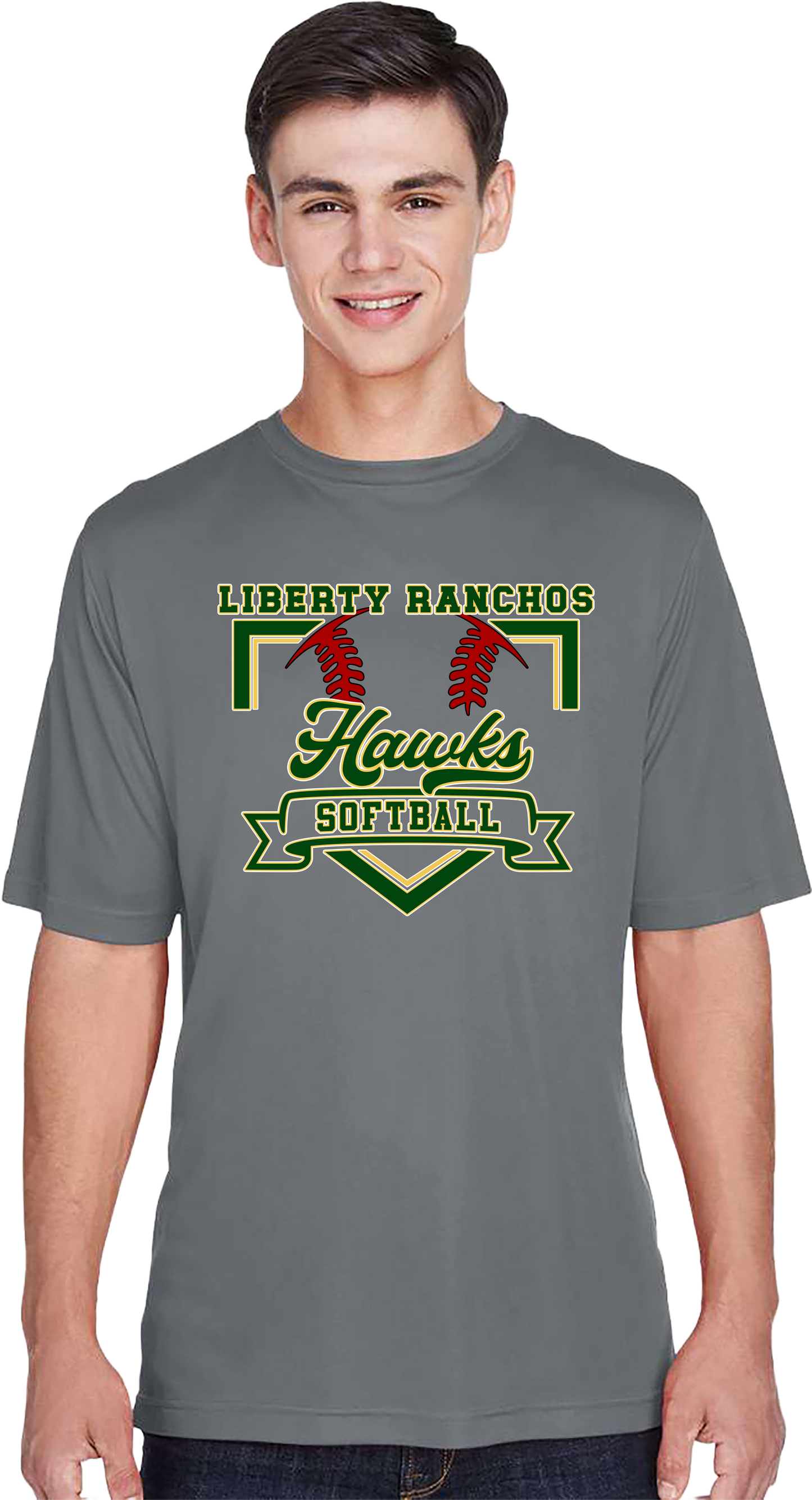 Liberty Ranchos Softball Polyester Performance T-Shirt