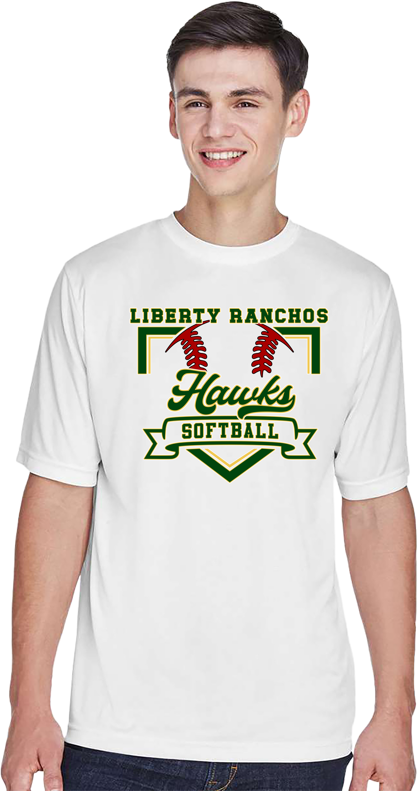 Liberty Ranchos Softball Polyester Performance T-Shirt