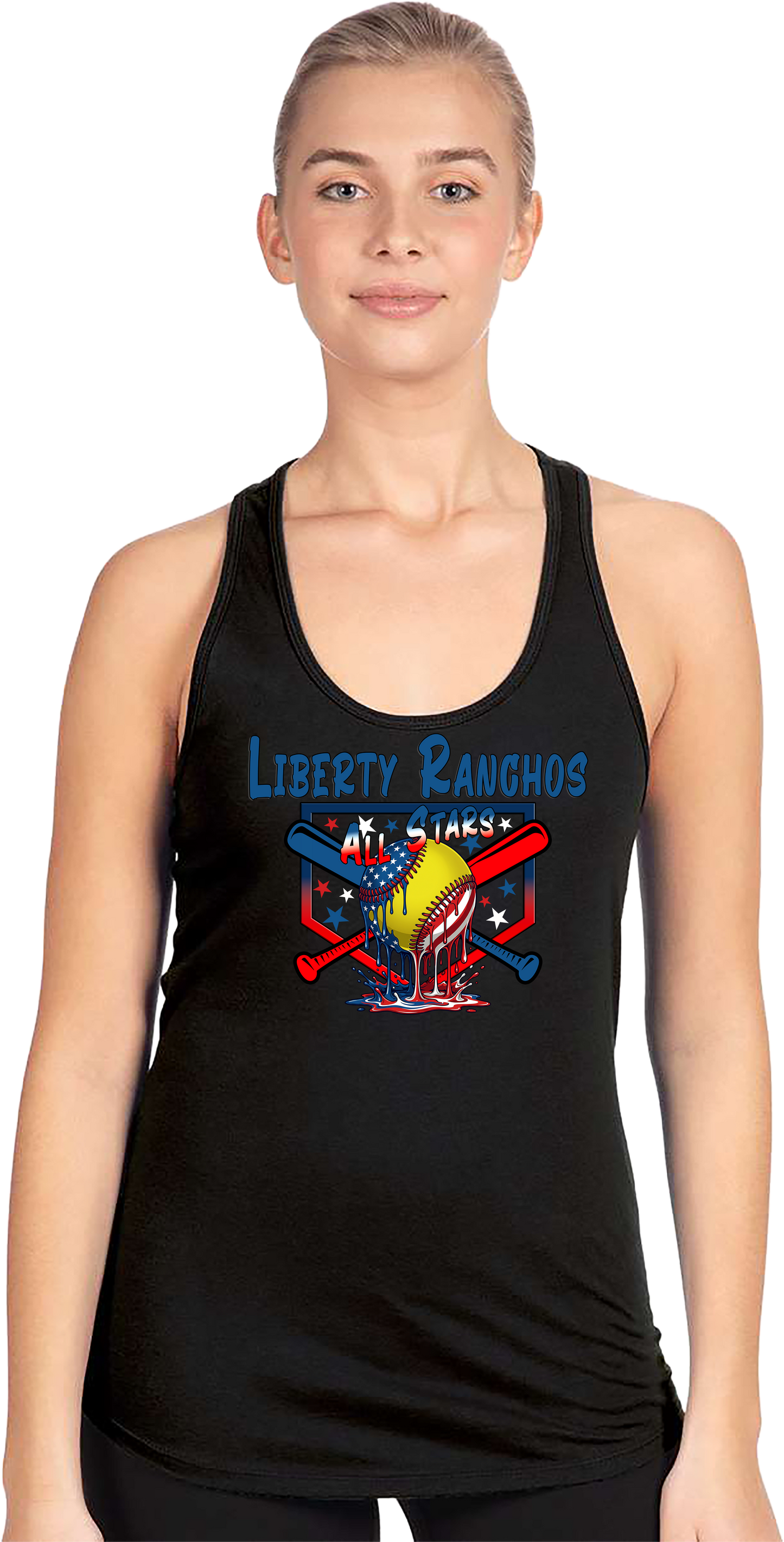 Liberty Ranchos 2026 Softball Drip All Stars Tank Top Racerback
