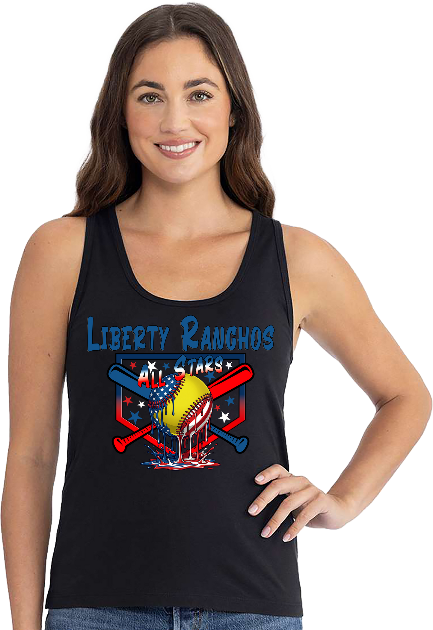 Liberty Ranchos 2026 Softball Drip All Stars Tank Top