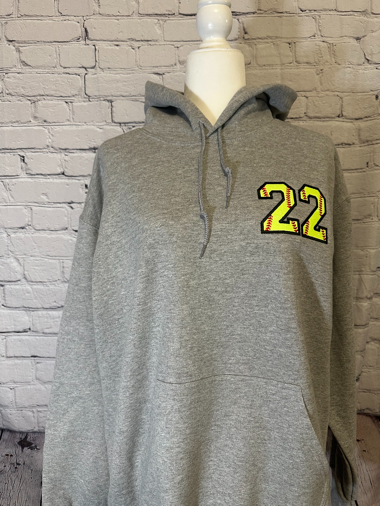 Softball Glitter Appliqué custom player sweater